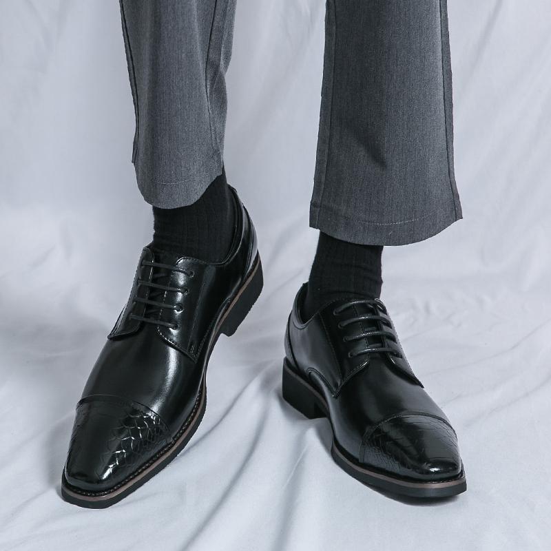 Fashion Hot Sales Business Men's Shoes Trendy Gentleman Leisure Minimalist Style Wedding Office Outdoor Party Luxury Brown  Shoes 38-46