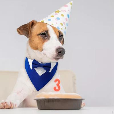 Dog Wedding Tuxedo Bandana Formal Tie Neck Collar for Daily Wear
