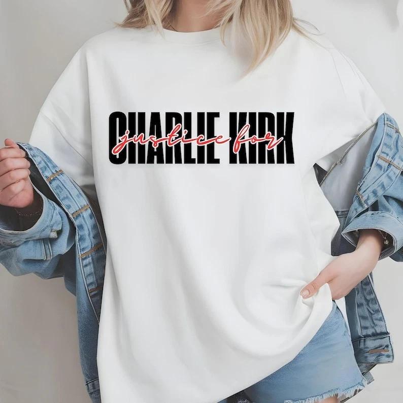 Justice for Charlie Kirk T-Shirt, A True Patriot, Pray for Charlie Kirk Shirt