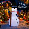 3.9FT Xmas Inflatable Yard Decor LED Snowman Broom Christmas Outdoor Home Decoration Ornament Festive Toy Gift Supplies Decor