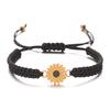 Adjustable Colorful Woven Daisy Bracelet for Men And Women Handmade Sunflower Bracelet for Couples Best Friends Graduation Gift