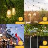 ST38 Globe Outdoor LED String Lights Plastic Shatterproof Bulbs Waterproof Patio Lights for Garden Outside Backyard Porch