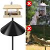 1/2 Peças Defletor de Esquilo para Exterior 12-18 polegadas Envolvente Defletores à Prova de Esquilo Plástico Durável Defletor para Comedouro de Pássaros para Casa de Pássaros