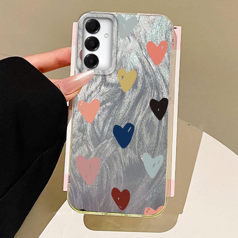 Niedliche rosa Liebesherz Handyhülle für Samsung Galaxy A55 A54 A34 A14 A24 A15 A25 A35 A56 A16 A26 A06 A53 Hülle Silikon Rückseite