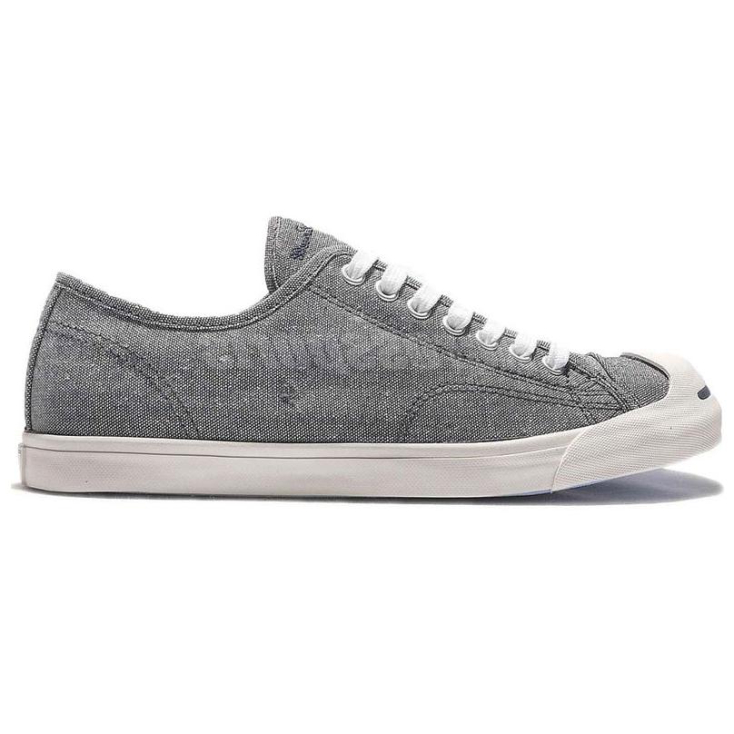 Converse Jack Purcell LP L/S Comfortable Simple Low Top Canvas Shoes Men sneaker Gray 154147C