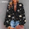 JPNTKY Women's Fashion Casual Long Sleeve V Neck Blouses & Shirts