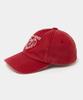MAISON MINED Doodle Heart Vintage Washed Ball Cap Red