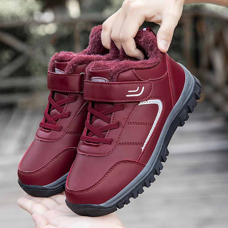 

Хлопковые кроссовки с высоким верхом для пожилых, обувь для ходьбы, зимние утепленные кроссовки для пожилых, обувь для спортивных танцев, обувь для мам 35