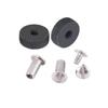2Set Kerosene  Universal Silver Removable Screw Nut Rivet Steel Wheel Set For Zippo Gasoline  Repair Diy Part