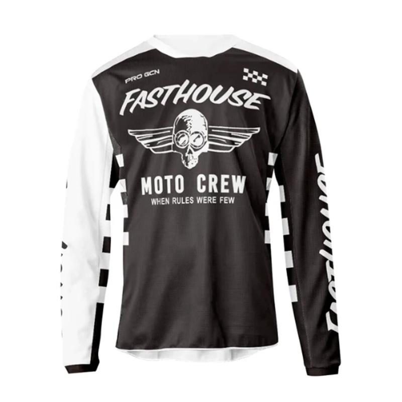 FASTHOUSE Outdoor Cross-country Motorcycle Riding Summer Quick-drying New Long-sleeved T-shirt Mountain Bike Downhill Suit