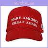 Donald Red Trump Cotton Baseball Cap With Embroidered Lettering Election Events