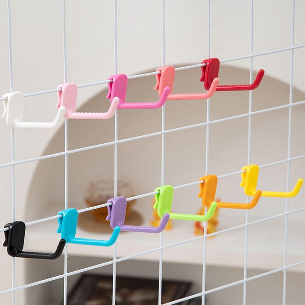 Goods Shelf Wall Hook Plastic Hole Board Hook Holder Durable Storage Racks  Home Decor