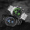 Steel Belt Watch Man Comes Out To Search For Square Waterproof Calendar Luminous Quartz Watch