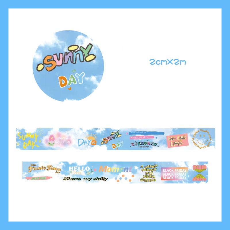 Beautiful Wash Tape Flower Plant Japanese Masking Adhesive Tape Decors Scrap Booking Sticker Label