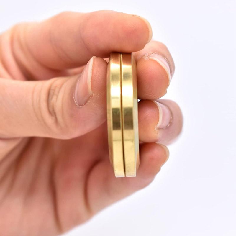 Tai Chi Haptic Coin Magnetic Fidget Slider Clicker Brass Fidget Toys Adults Anxiety Sensory Autism Therapy Juguetes Ansiedad