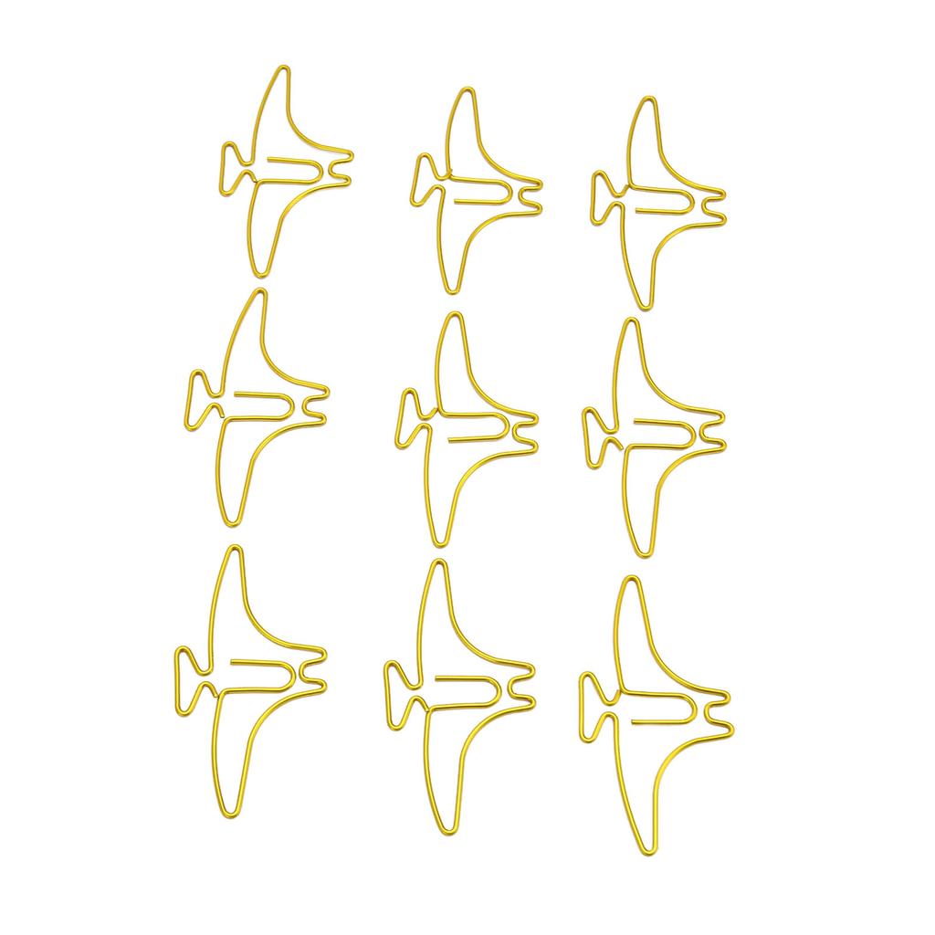 100pcs Paper Clips Prevent Slip Cute Animal Shaped Decorative Metal Small Bookmark Paperclips for Of