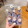 Chrysanthemum butterfly mobile phone case is suitable for 16/15pro mobile phone case, Apple 17pm anti-drop all-inclusive iphone12 transparent.