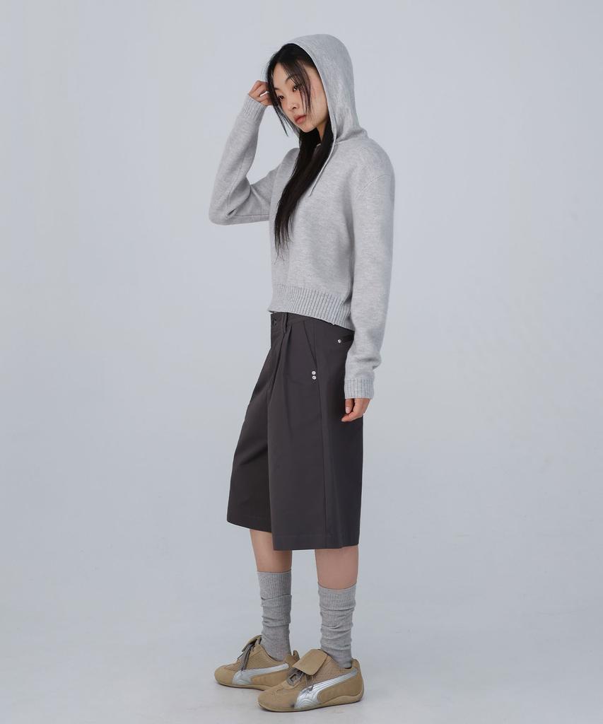CHICKS Caden Hoodie Knit Grey