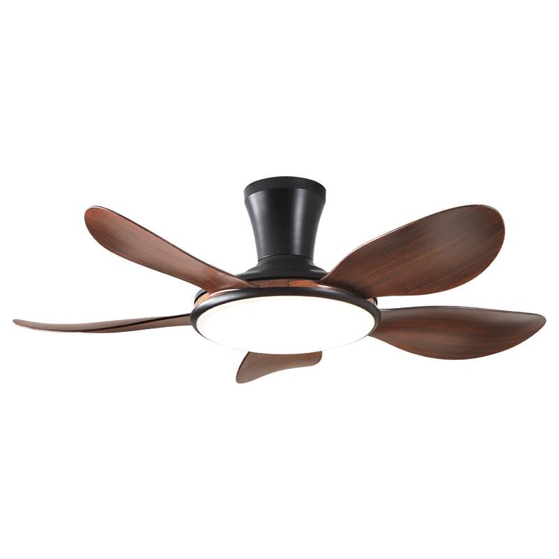 Pailide 42-inch Silent Wood Grain Ceiling Fan with Eye-Care LED Light