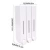 Triple 420ML Soap Dispenser Wall-mount Shower Bath Shampoo Lotion Dispenser Liquid Soap Container Hotel Bathroom Accessories