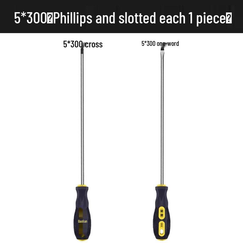 Przemysłowy Magnetyczny Zestaw Śrubokrętów Phillips i Płaskich - Zawiera Bardzo Twarde, Mocne i Małe Narzędzia