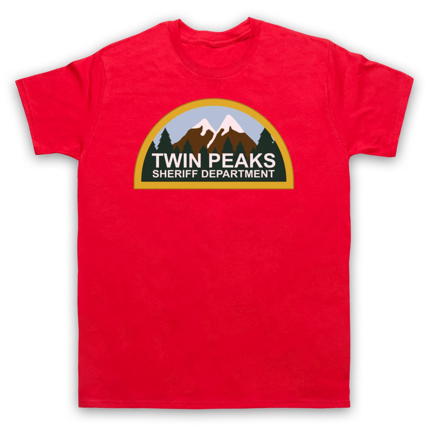 

2025 Well in Summer TWIN PEAKS American TV Series Twin Peaks Town SHERIFF DEPARTMENT Forest TV Series Peripheral T-shirt 4XL