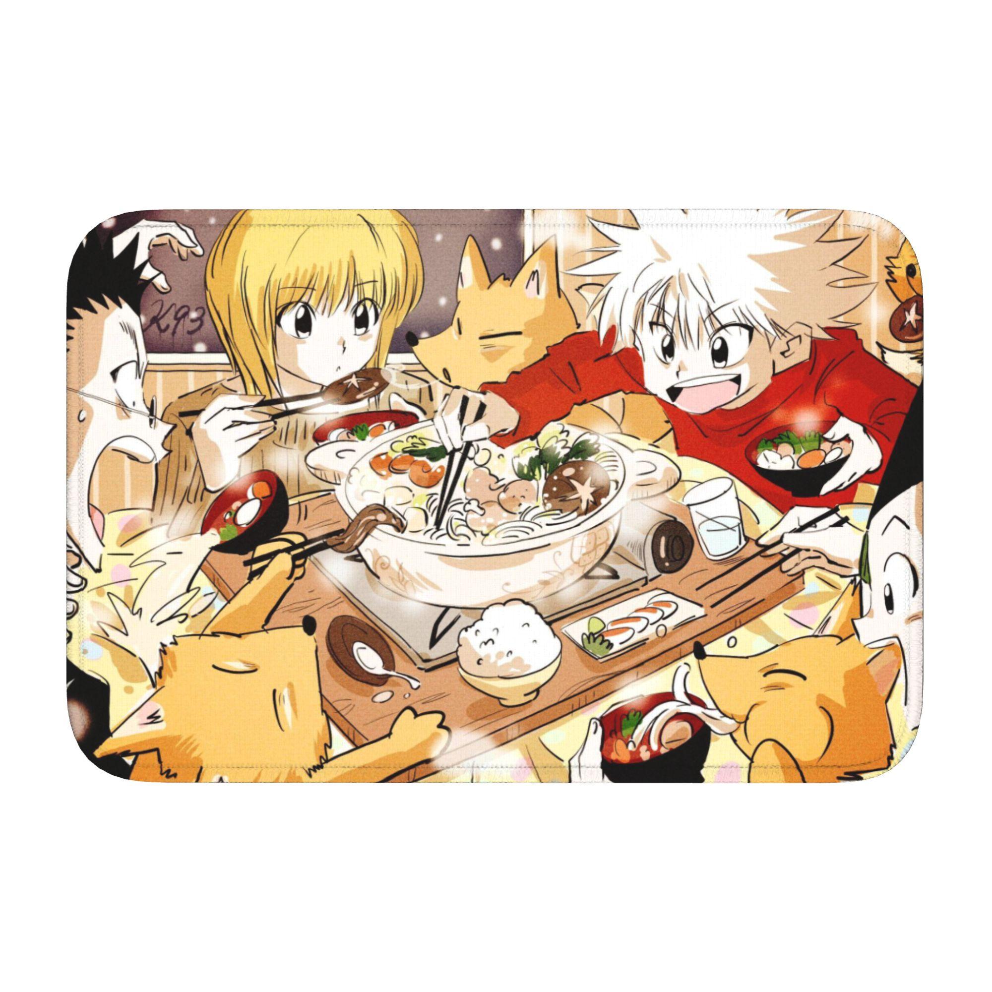 

Welcome HXH Anime Floor Door Kitchen Bathroom Mats Anti-Slip Outdoor Doormat Garage Living Room Entrance Rug Carpet Footpad 60cm x 90cm