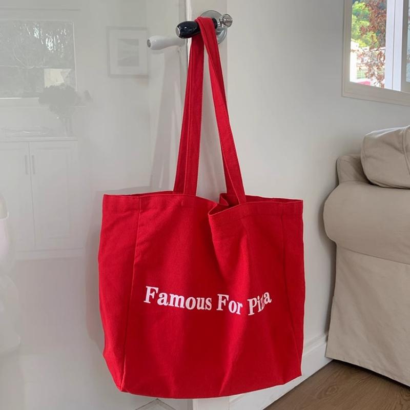 

Fashion Letter Women s Canvas Shoulder Bags Large Capacity Casual Ladies Travel Tote Handbags Casual Simple Female Shopping Bag