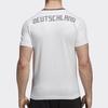 Adidas V-Neck Vintage Breathable Short Sleeve T-Shirt Men Tops CF1734