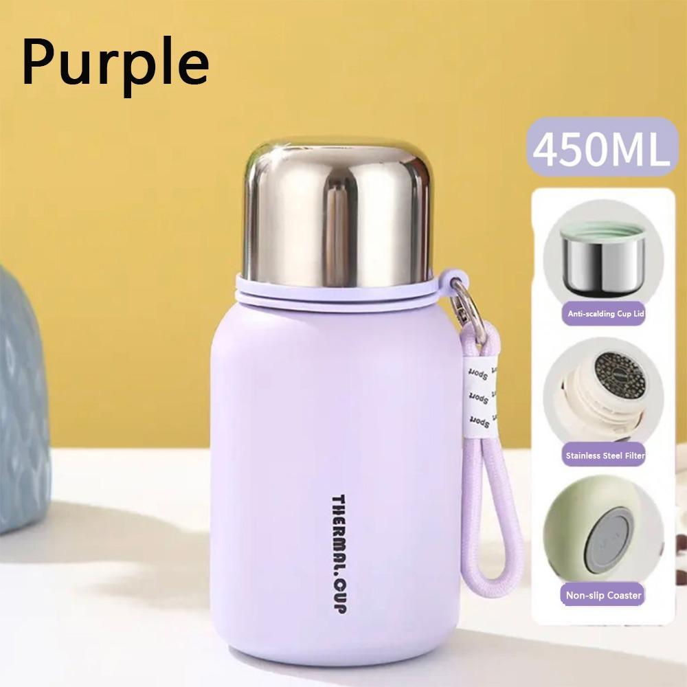 Portable Water Cup 450ML Tumbler New Insulated Bottle  Travel Use