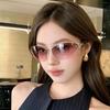 Ring metal outdoor sports sunglasses new big-name high-quality European and American Internet celebrity sunglasses Xiaoxiang spot