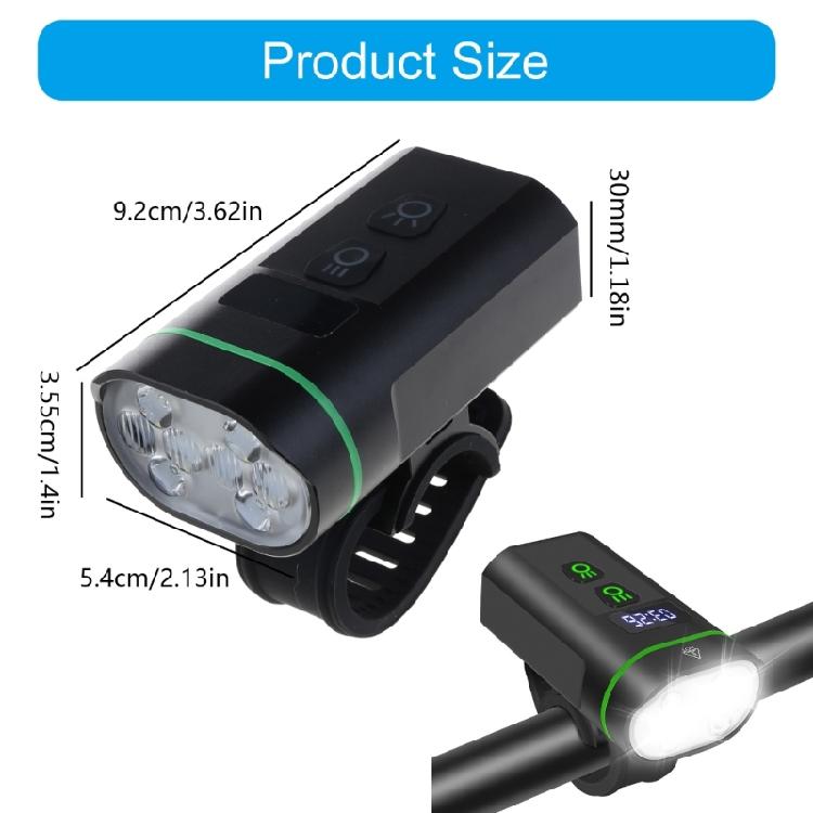 Bright LED Rechargeable Bike Light 3 Light Modes Waterproofs Road Bicycles Light Front Headlight Easy to Install
