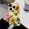 For Huawei Nova Y90 4E 5T Y70 Y72 6 7 8 9 SE Y61 Pura 80 Pro Soft Silicone Phone Covers Beautiful Sunflower Patterns Anti Slip Shell For Huawei Casing