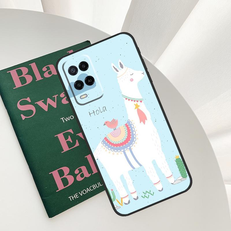 Lama Llama Alpacas Case For Oppo A52 A72 A76 A96 A54 A74 A94 A54S A57S A58 A78 A98 A57 A77 A15 A16 A17 Cover