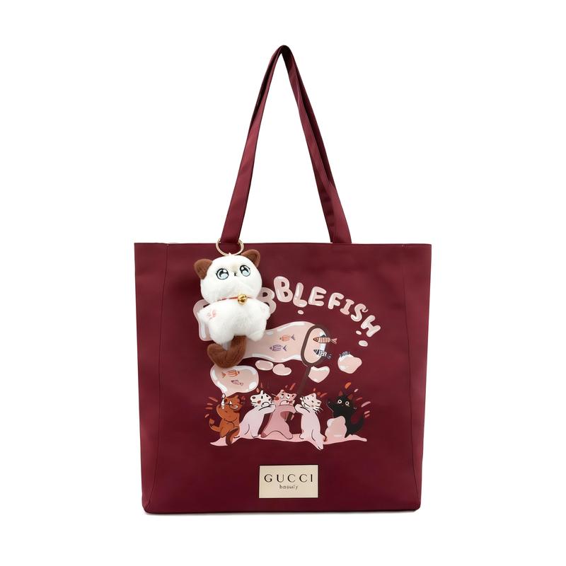 Gucci DIY Style Cosmetic BagMaomao Summer Festival Polyester Fiber Versatile Classic Trendy Retro Simple Cat Summer Festival