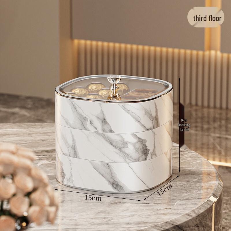 ZISIZ Three-Tier Divided Snack and Candy Box