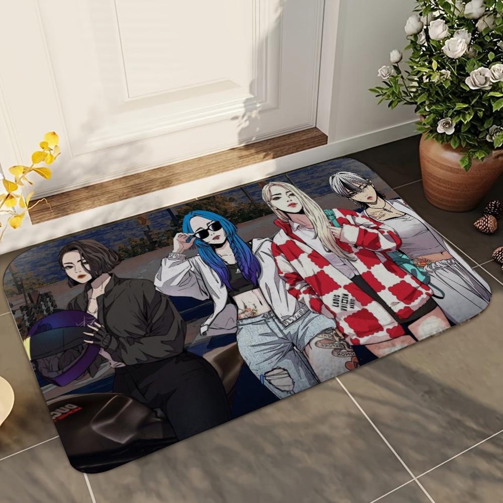 

1pc WIND BREAKER Bathroom Absorbent Mats Anti-Slip Mats Home Decor Supplies Carpets Home Kitchen Floor Mats 40x60cm