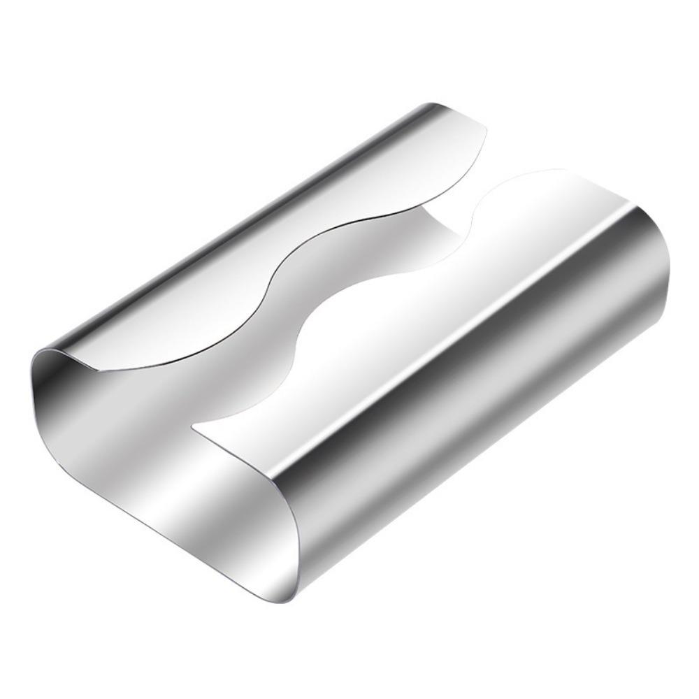 Silver Mirror Napkin Holder Stainless Steel Tissue Case Practical Paper Storage Box  Hotel