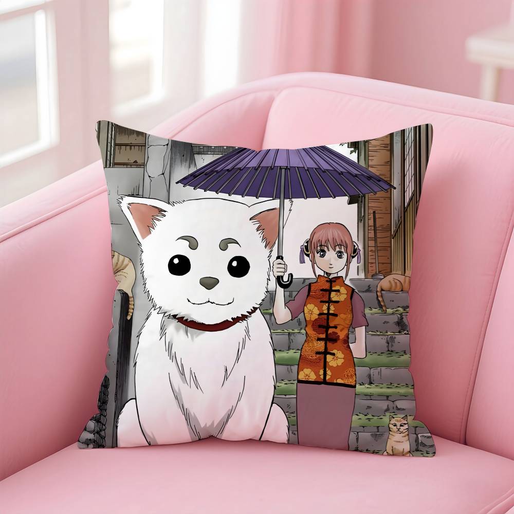 Anime G-GINTAMA Pillow Case pattern printing pillowcase living room sofa cushion cover bedroom room decor