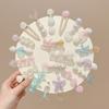5-Piece Set Of Colorful Pearl Shell Hair Clips Female Sweet And Cute Duckbill Clip Mermaid Ocean Hairpin Beach Trips Hair Accessories