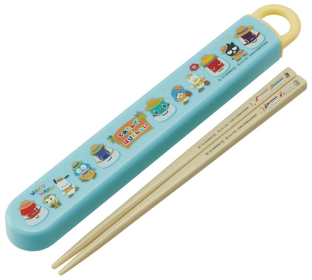 Skater Chopsticks and Chopstick Case Bento Box Sliding Made In for Boys and Toretans and Happy Danbu Children's Set, 16.5cm, Size, Antibacterial,