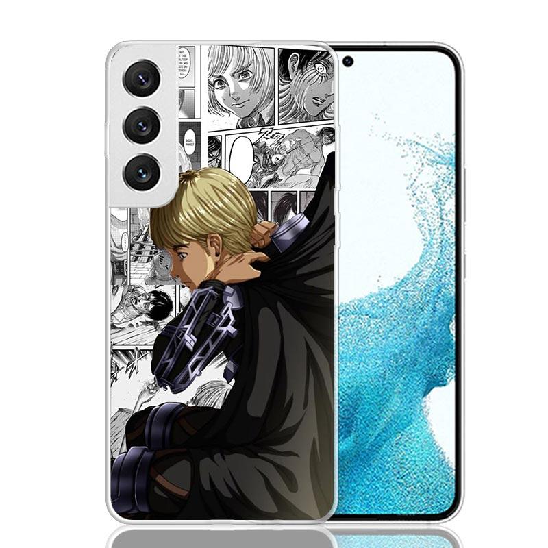 Attack-Titan Anime Phone Case For Samsung Galaxy S26 S25 Edge S24 S23 FE S22 Ultra S21 Plus S20 + Fundas Cover Coque Galaxy S25