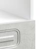 Oven Cabinet Kalmar Concrete Grey Wood Based Material