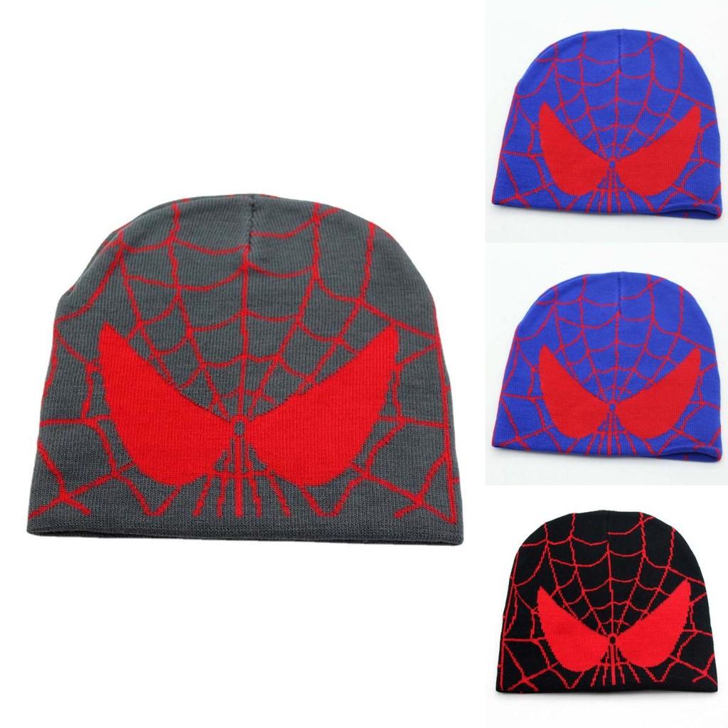 Berretto in Maglia Jacquard Spiderman Accessorio Invernale di Qualità Premium per Uomo e Donna