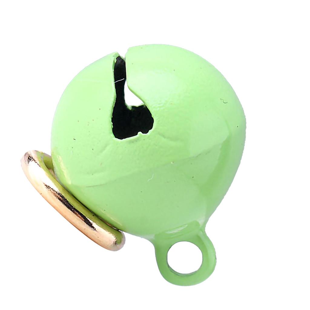 Haustierhalsband Glocke Eisen Haustier Runde Einteilige Glocke Halsband Anhänger Zubehör mit Schlüsselanhänger für Katzen und Hunde