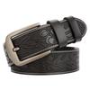 Personalized Men's Leather Belt for Jeans – Customized Carving Cowhide Belt Fashion Accessory