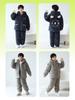 Boys' Winter Quilted Flannel Pajamas - Three-Layer, Medium & Large, Coral Fleece Warm Homewear