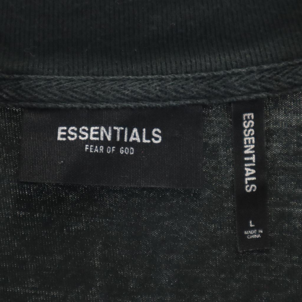 Essentials Back Print Long Sleeve Print T-shirt L Black Ron T Men's Used