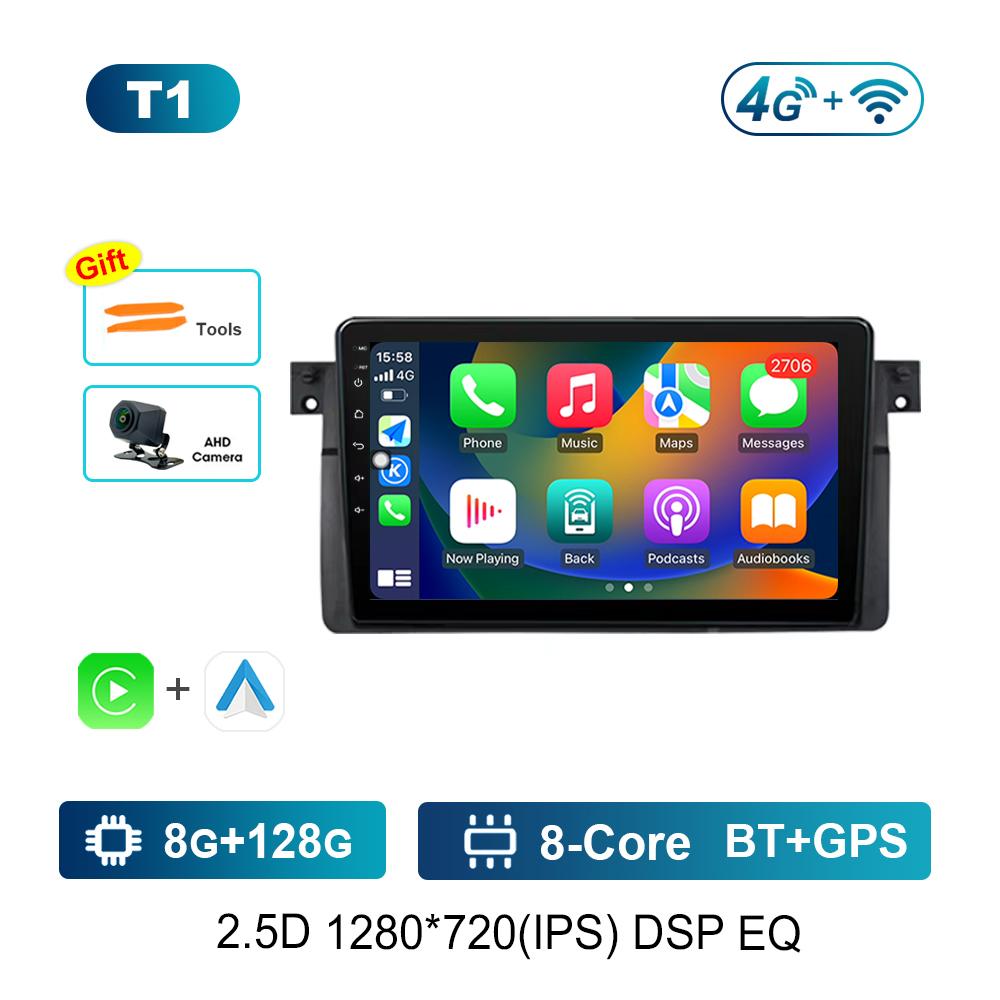 Android Car Radio Multimedia Video Player for BMW E46 M3 318/320/325/330/335 Bluetooth GPS Navigation WiFi HD Touch Screen