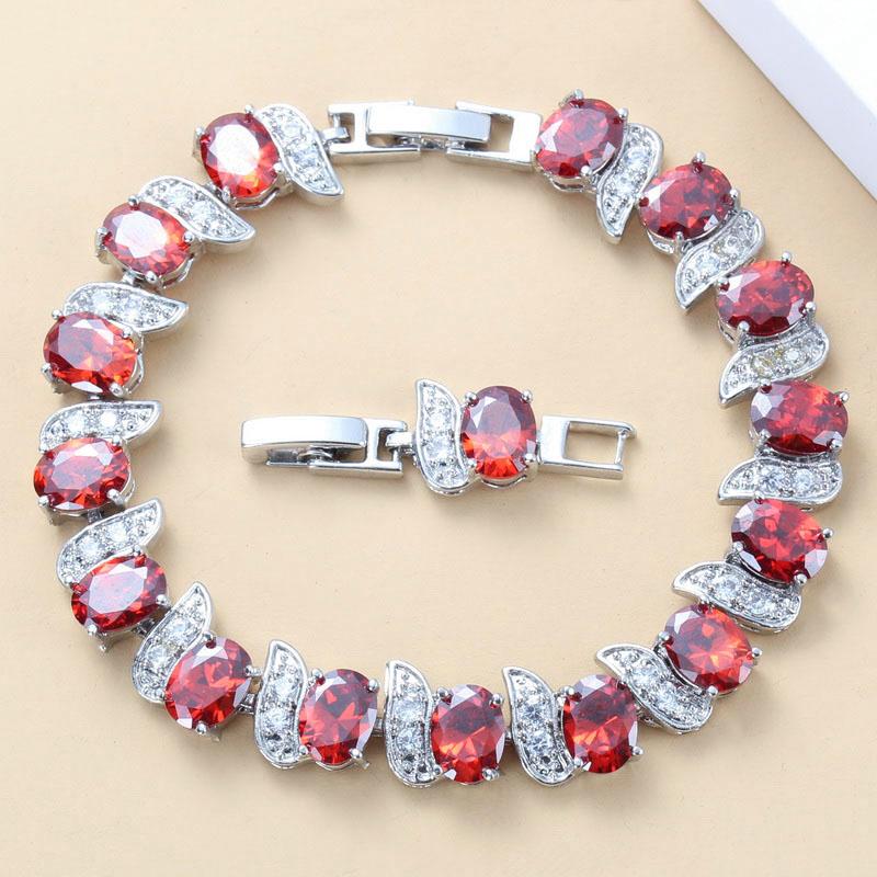 Qualità   Bracciale a Maglia di Catena Overlay Bangle Lunghezza Regolabile 18+3 Cm Gioielli da Donna per Matrimonio con Pietra Blu